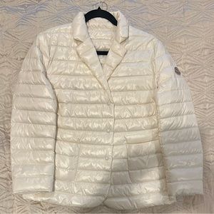 Moncler button down thin puffer.